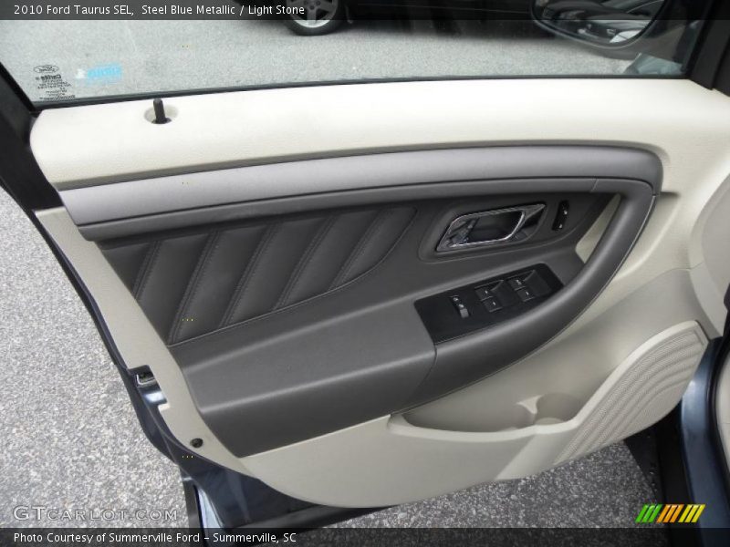 Steel Blue Metallic / Light Stone 2010 Ford Taurus SEL