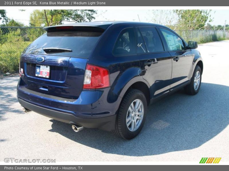 Kona Blue Metallic / Medium Light Stone 2011 Ford Edge SE