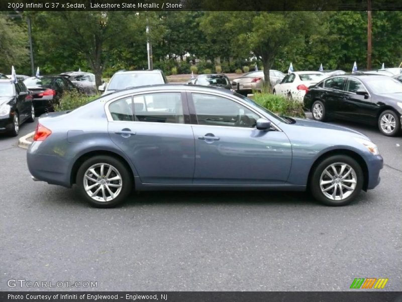 Lakeshore Slate Metallic / Stone 2009 Infiniti G 37 x Sedan
