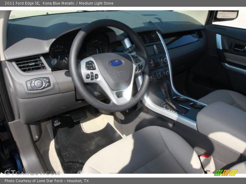 Kona Blue Metallic / Medium Light Stone 2011 Ford Edge SE