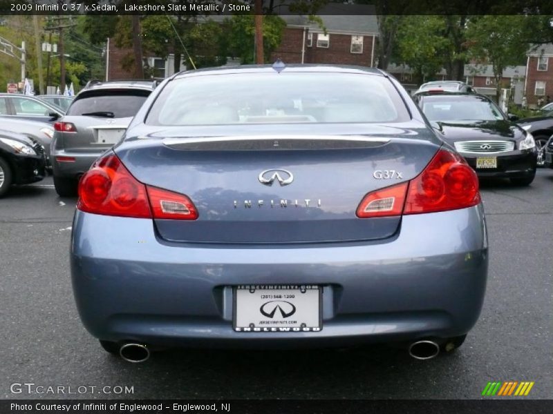Lakeshore Slate Metallic / Stone 2009 Infiniti G 37 x Sedan