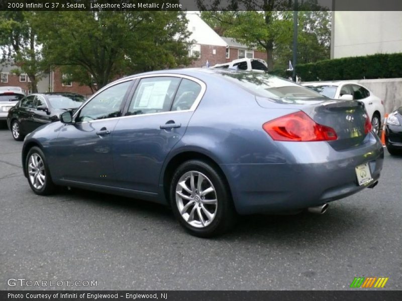 Lakeshore Slate Metallic / Stone 2009 Infiniti G 37 x Sedan