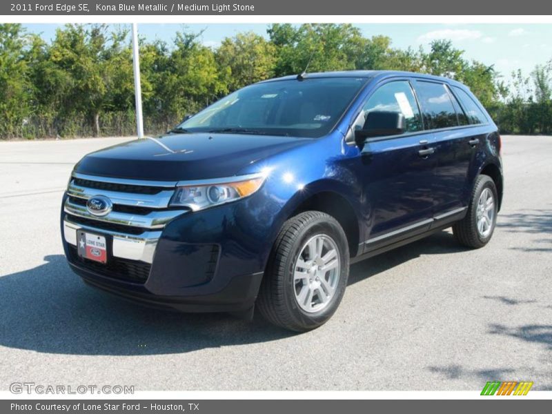 Kona Blue Metallic / Medium Light Stone 2011 Ford Edge SE