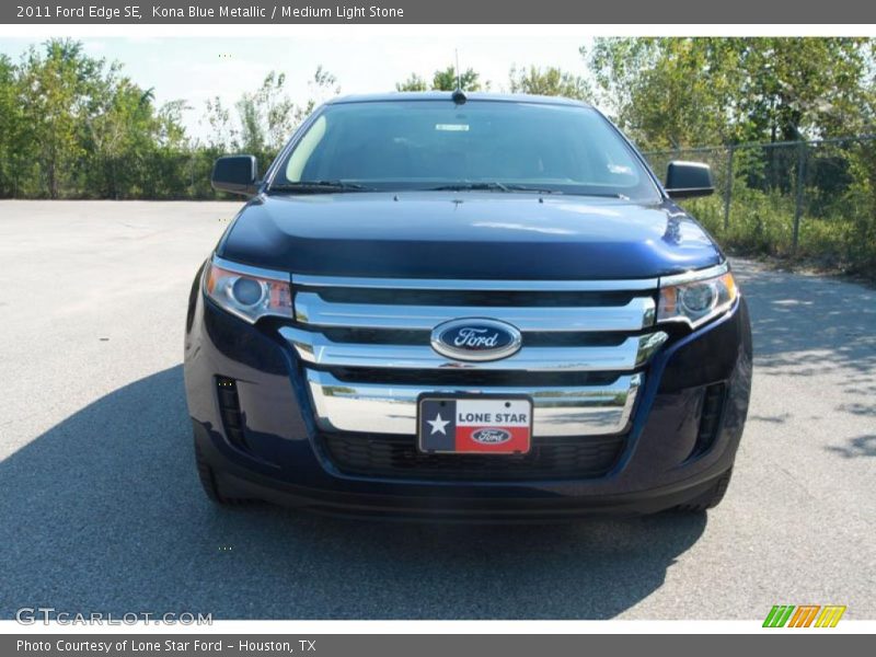 Kona Blue Metallic / Medium Light Stone 2011 Ford Edge SE