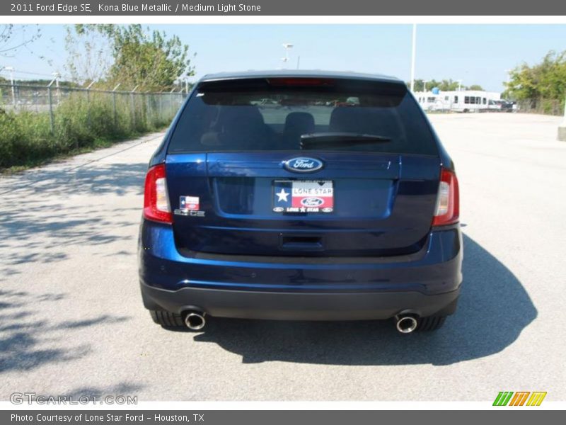 Kona Blue Metallic / Medium Light Stone 2011 Ford Edge SE