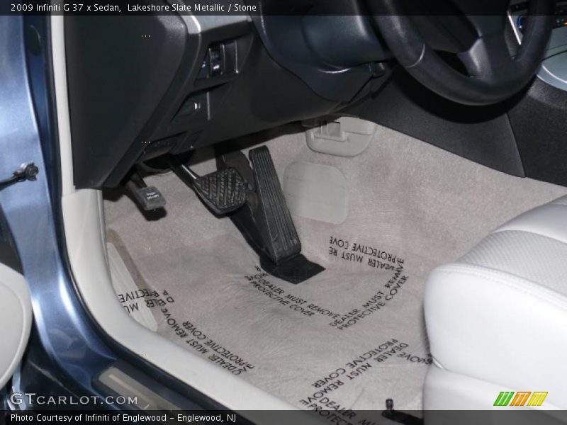 Lakeshore Slate Metallic / Stone 2009 Infiniti G 37 x Sedan