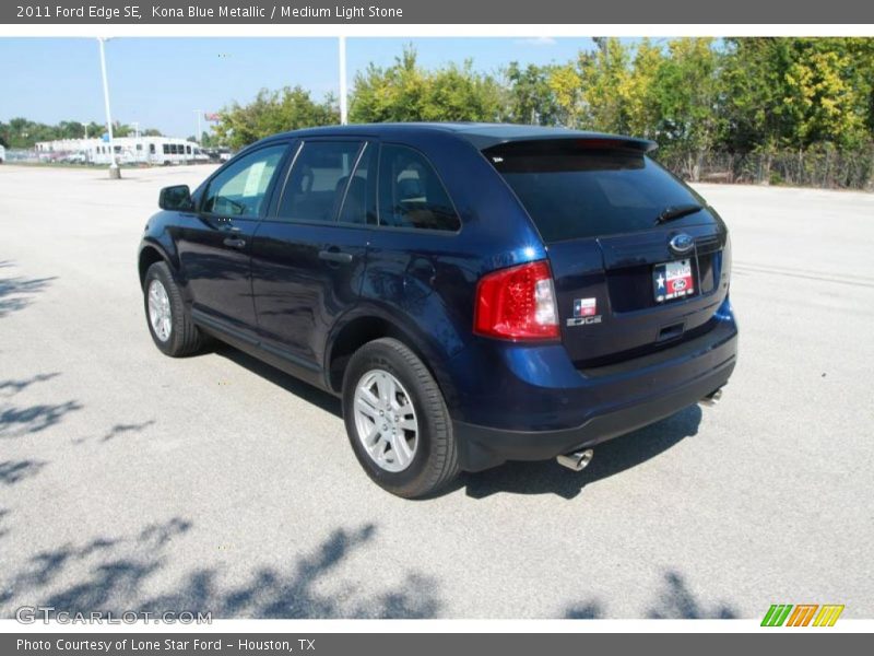 Kona Blue Metallic / Medium Light Stone 2011 Ford Edge SE