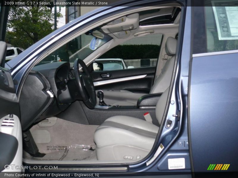 Lakeshore Slate Metallic / Stone 2009 Infiniti G 37 x Sedan