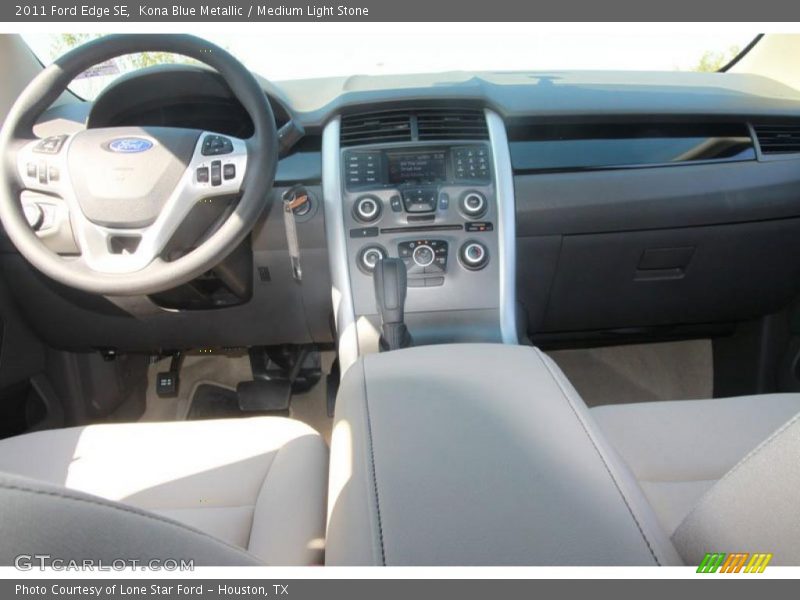 Kona Blue Metallic / Medium Light Stone 2011 Ford Edge SE