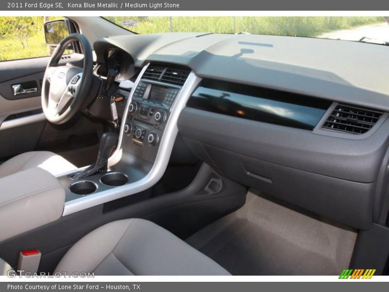 Kona Blue Metallic / Medium Light Stone 2011 Ford Edge SE