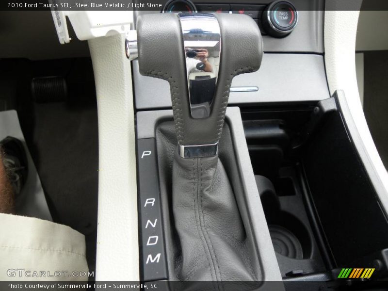 Steel Blue Metallic / Light Stone 2010 Ford Taurus SEL