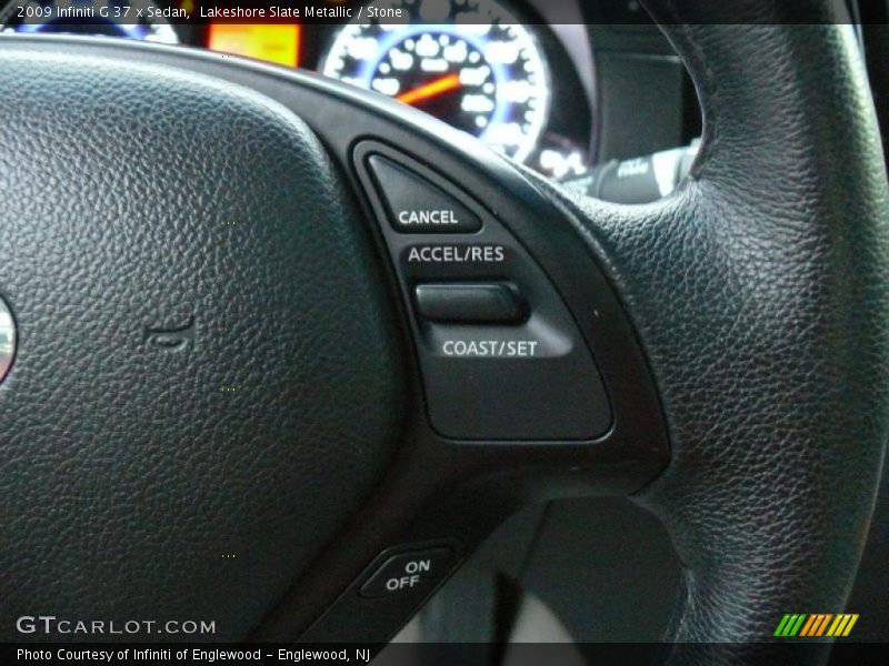 Lakeshore Slate Metallic / Stone 2009 Infiniti G 37 x Sedan