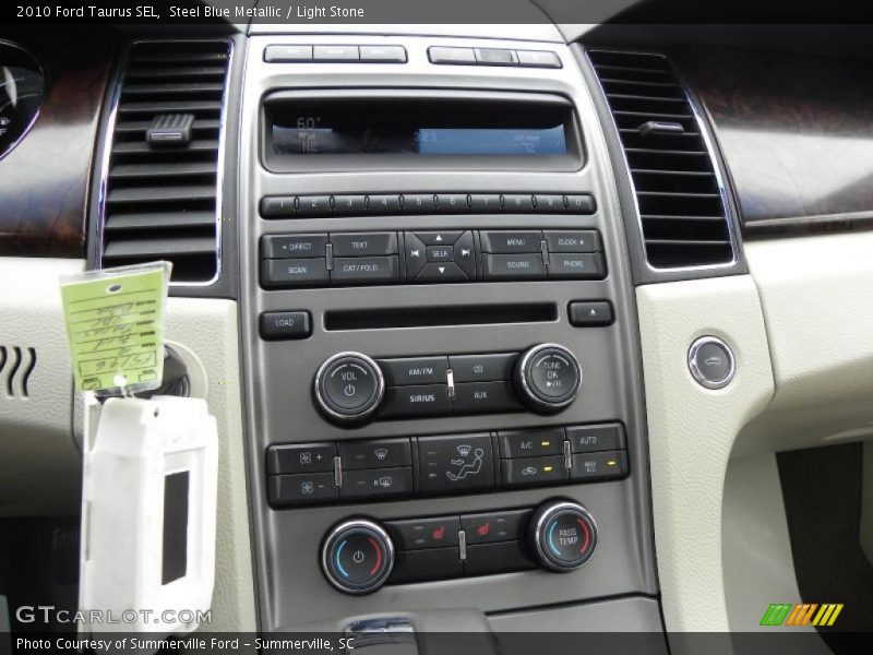 Steel Blue Metallic / Light Stone 2010 Ford Taurus SEL