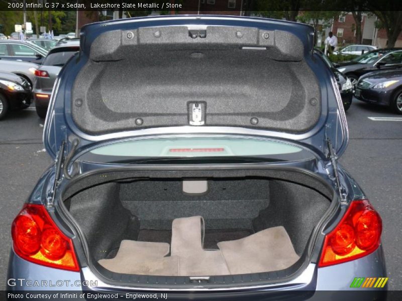 Lakeshore Slate Metallic / Stone 2009 Infiniti G 37 x Sedan