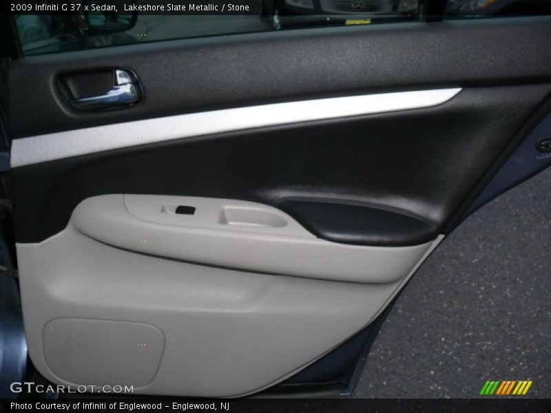 Lakeshore Slate Metallic / Stone 2009 Infiniti G 37 x Sedan