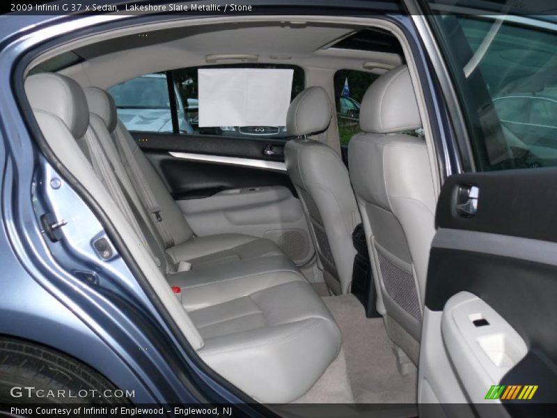 Lakeshore Slate Metallic / Stone 2009 Infiniti G 37 x Sedan