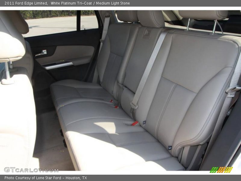 White Platinum Tri-Coat / Medium Light Stone 2011 Ford Edge Limited