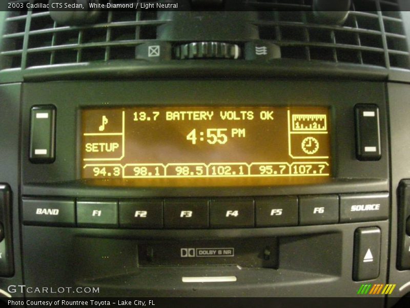 White Diamond / Light Neutral 2003 Cadillac CTS Sedan