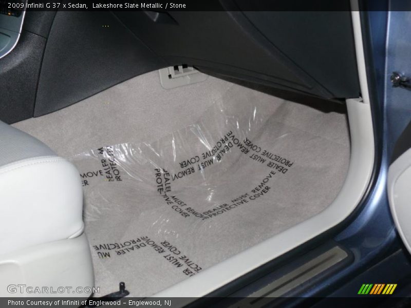 Lakeshore Slate Metallic / Stone 2009 Infiniti G 37 x Sedan