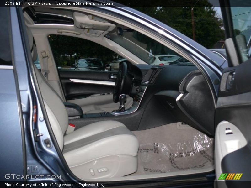 Lakeshore Slate Metallic / Stone 2009 Infiniti G 37 x Sedan