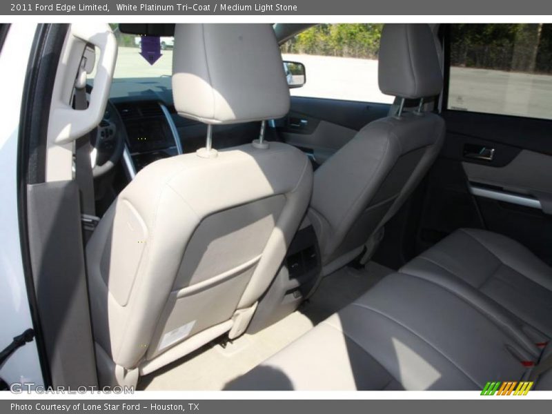 White Platinum Tri-Coat / Medium Light Stone 2011 Ford Edge Limited