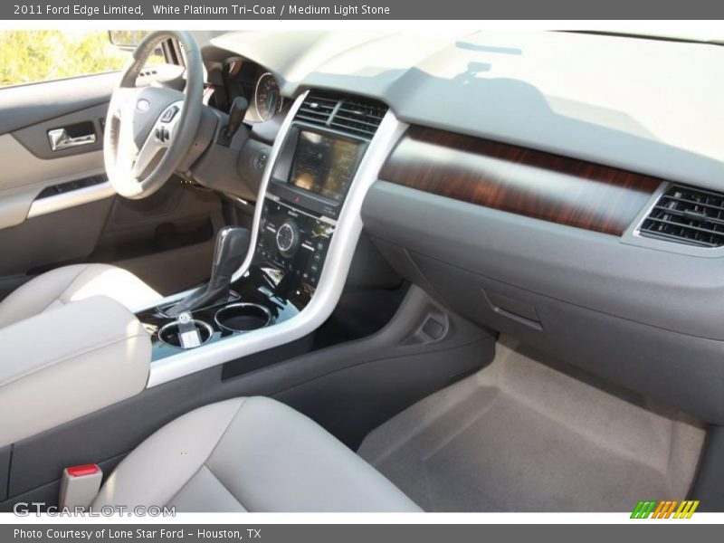 White Platinum Tri-Coat / Medium Light Stone 2011 Ford Edge Limited