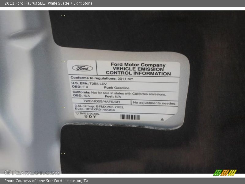 White Suede / Light Stone 2011 Ford Taurus SEL