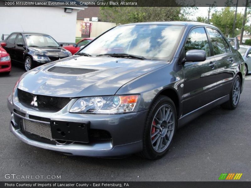 Graphite Gray / Black Alcantara 2006 Mitsubishi Lancer Evolution IX MR