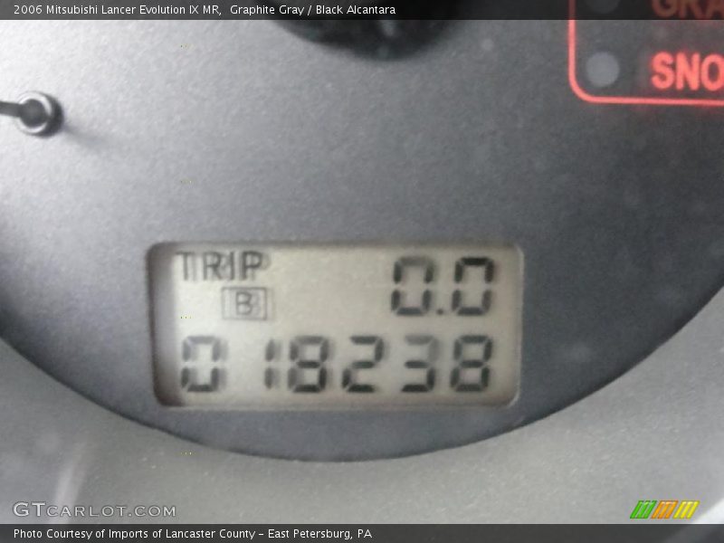 Graphite Gray / Black Alcantara 2006 Mitsubishi Lancer Evolution IX MR