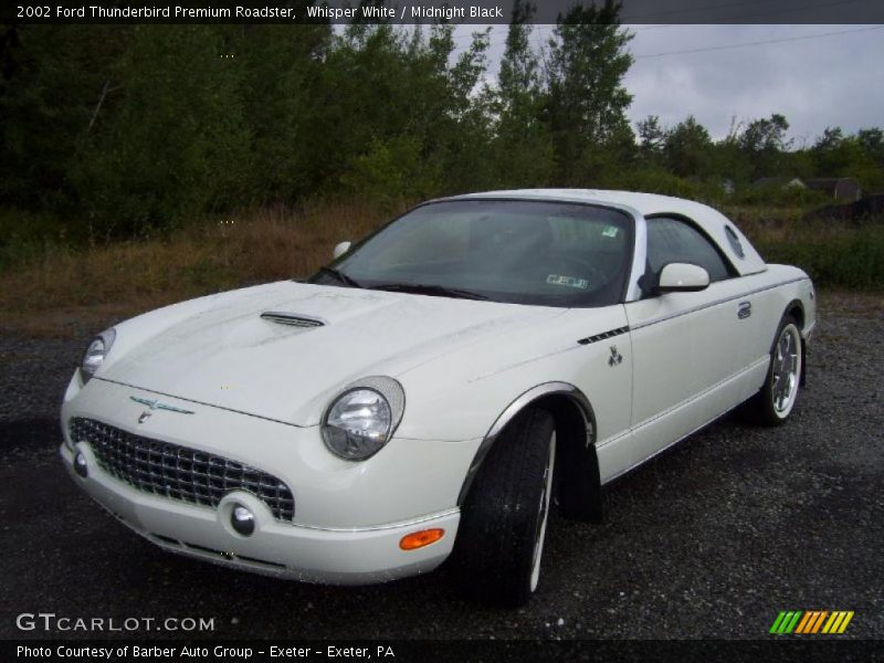 Whisper White / Midnight Black 2002 Ford Thunderbird Premium Roadster