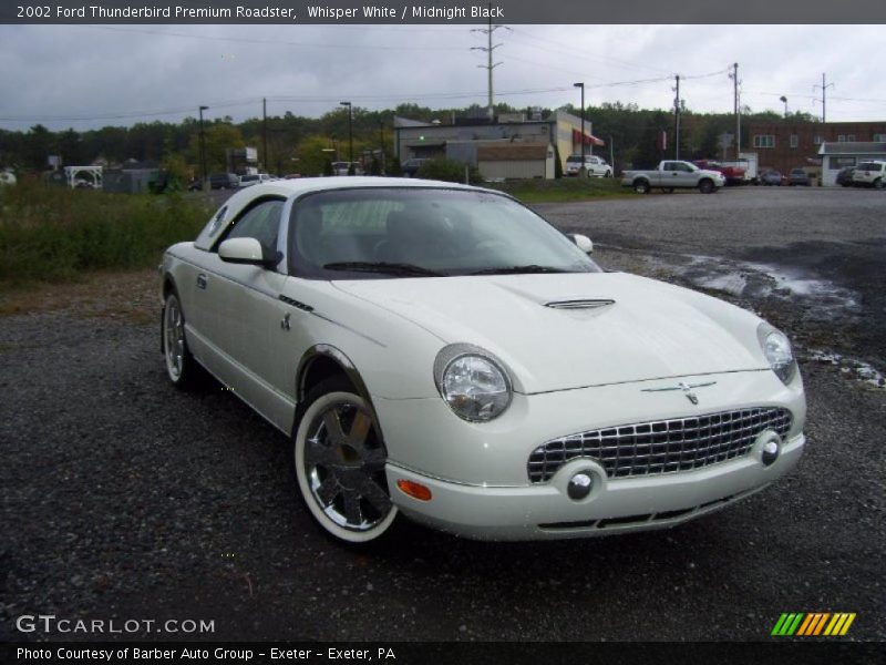 Whisper White / Midnight Black 2002 Ford Thunderbird Premium Roadster