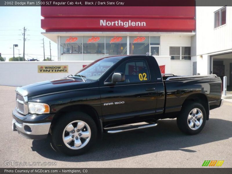 Black / Dark Slate Gray 2002 Dodge Ram 1500 SLT Regular Cab 4x4