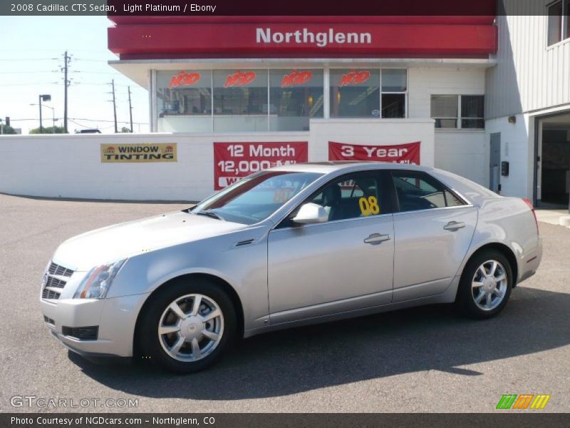 Light Platinum / Ebony 2008 Cadillac CTS Sedan
