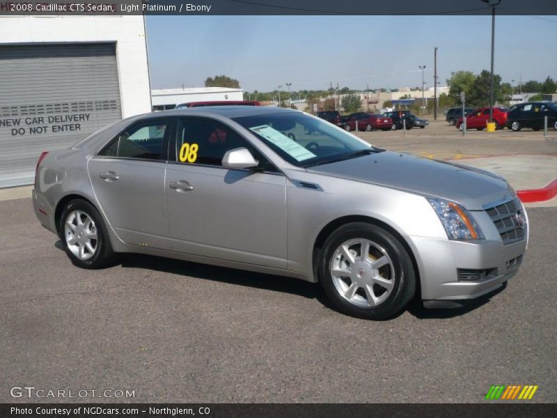 Light Platinum / Ebony 2008 Cadillac CTS Sedan