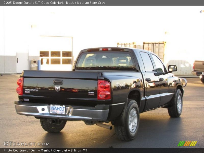 Black / Medium Slate Gray 2005 Dodge Dakota SLT Quad Cab 4x4