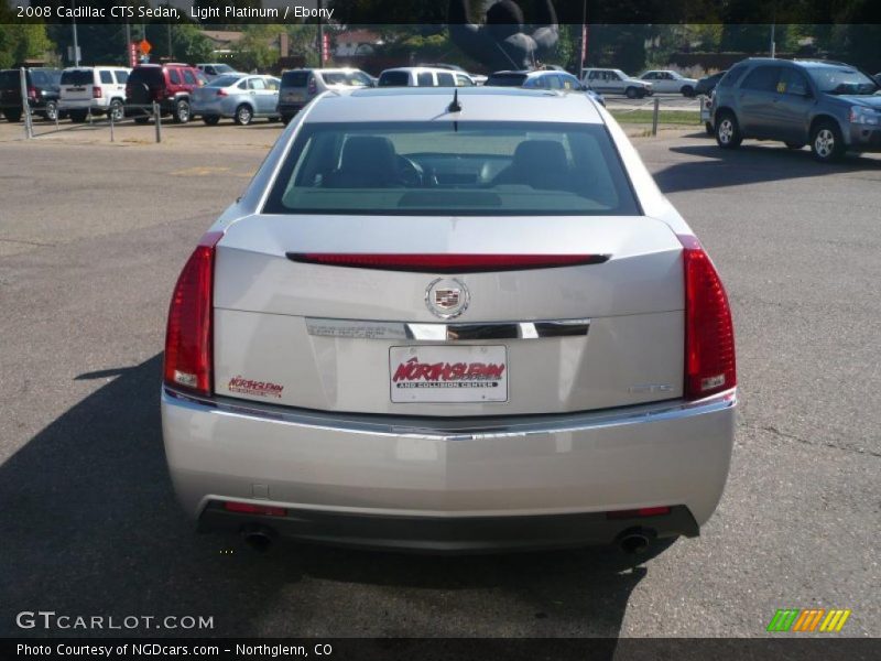 Light Platinum / Ebony 2008 Cadillac CTS Sedan