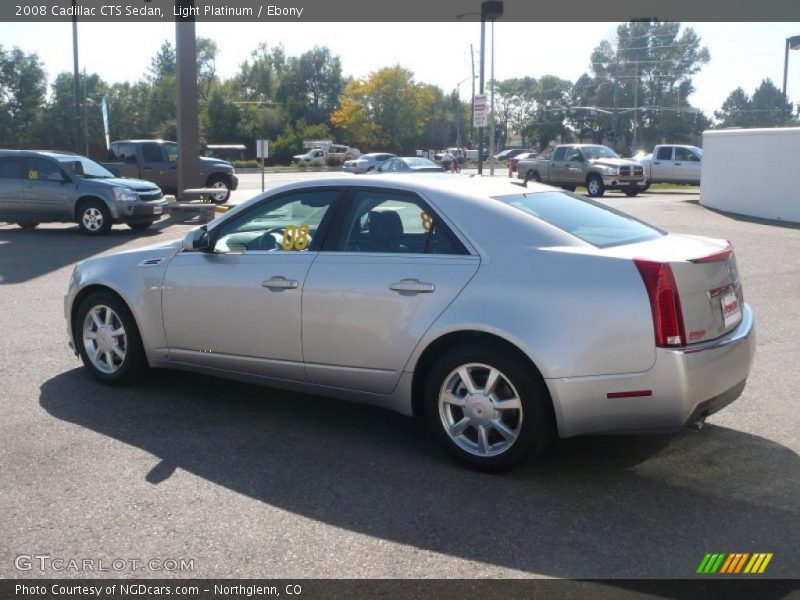 Light Platinum / Ebony 2008 Cadillac CTS Sedan
