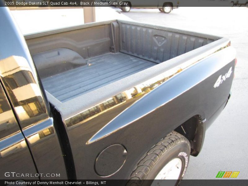 Black / Medium Slate Gray 2005 Dodge Dakota SLT Quad Cab 4x4