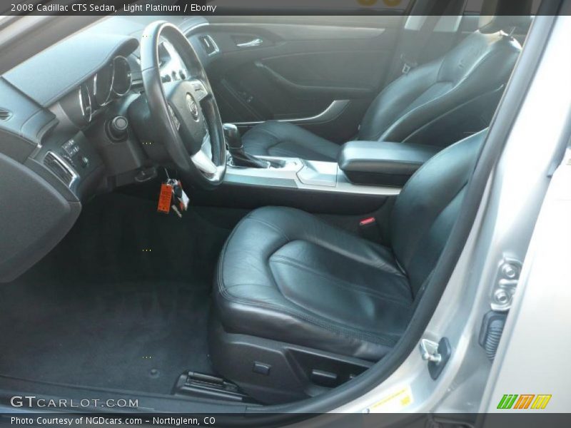Light Platinum / Ebony 2008 Cadillac CTS Sedan
