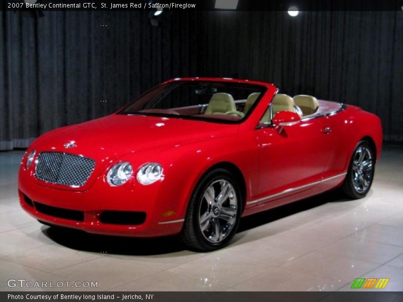 St. James Red / Saffron/Fireglow 2007 Bentley Continental GTC