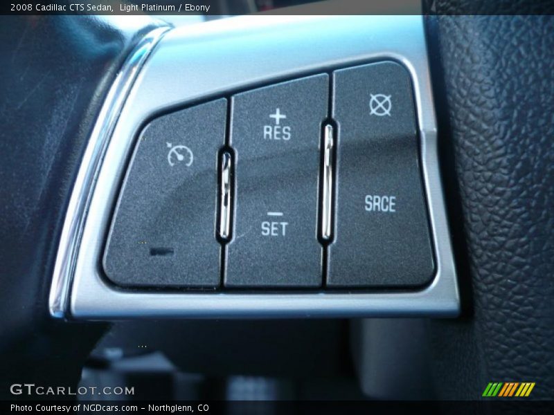 Light Platinum / Ebony 2008 Cadillac CTS Sedan