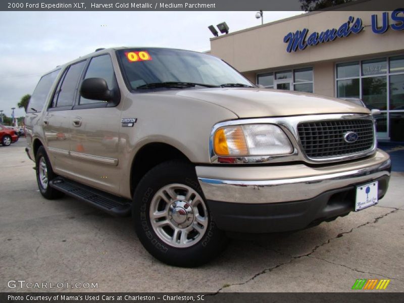 Harvest Gold Metallic / Medium Parchment 2000 Ford Expedition XLT