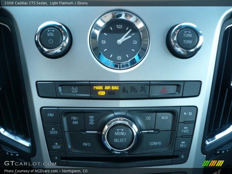 Light Platinum / Ebony 2008 Cadillac CTS Sedan