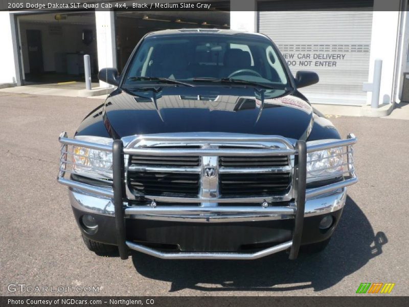 Black / Medium Slate Gray 2005 Dodge Dakota SLT Quad Cab 4x4
