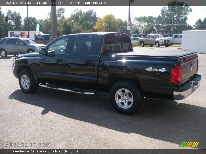 Black / Medium Slate Gray 2005 Dodge Dakota SLT Quad Cab 4x4