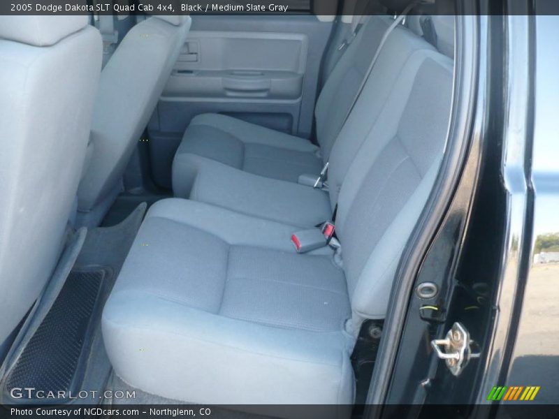 Black / Medium Slate Gray 2005 Dodge Dakota SLT Quad Cab 4x4