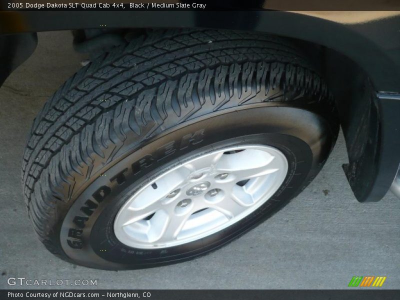 Black / Medium Slate Gray 2005 Dodge Dakota SLT Quad Cab 4x4
