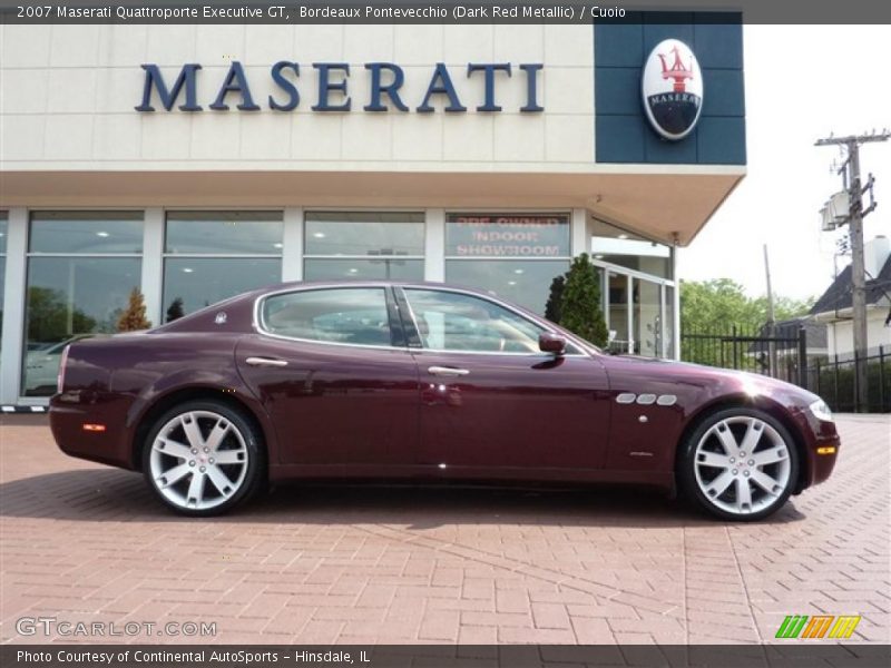 Bordeaux Pontevecchio (Dark Red Metallic) / Cuoio 2007 Maserati Quattroporte Executive GT