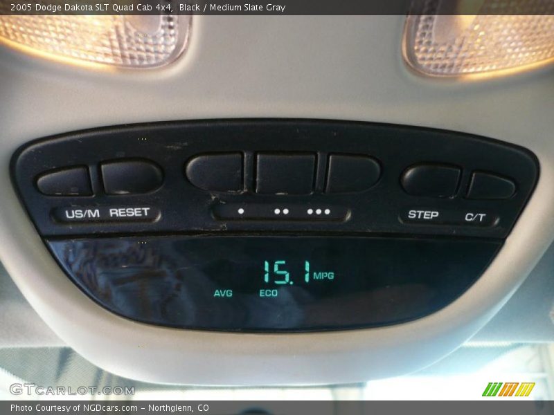 Black / Medium Slate Gray 2005 Dodge Dakota SLT Quad Cab 4x4