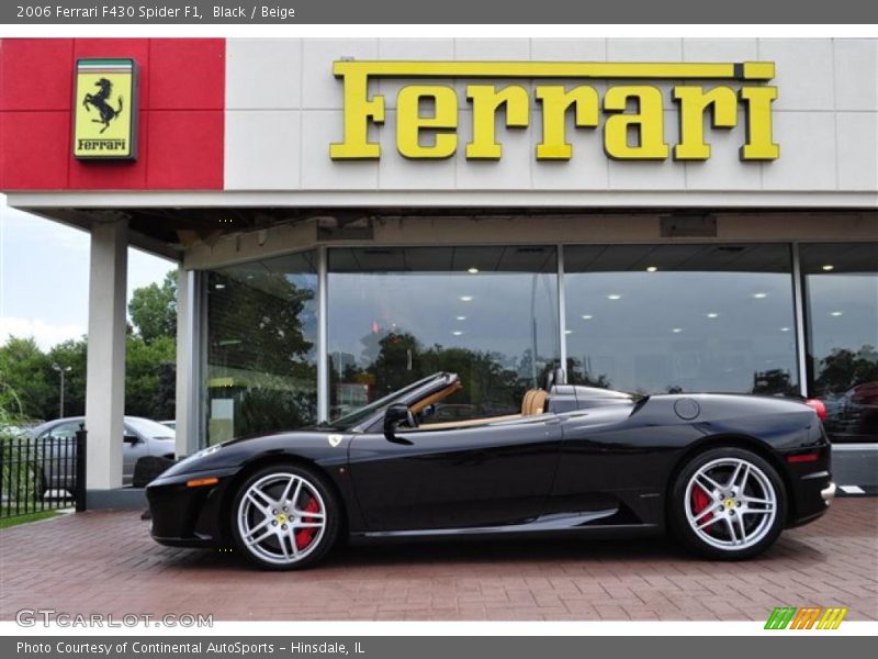 Black / Beige 2006 Ferrari F430 Spider F1